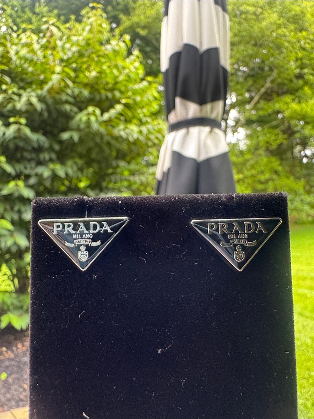 Earrings Triangle Logo Stud
